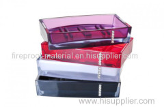 soap dish with rhinestone double thickness PS plastic bathroom ware