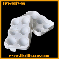 White Silicone 6 cavities ice ball maker