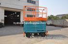 11 Meters self-propelled mobile scissor lift , mobile manlift with manganese steel lifting arm