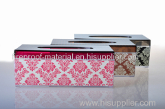 baroque style ps plastic tissue box