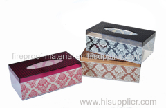 baroque style ps plastic tissue box