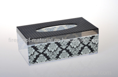 baroque style ps plastic tissue box