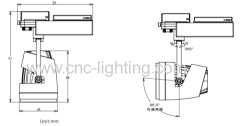 42W CREE COB LED Track Light