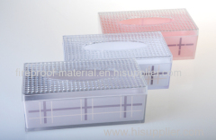 british style double thickness plastic tissue box