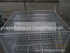 electrogavalnized folding storage cages with space covers