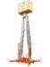 Aluminum Double Mast Mobile Aerial Work Platform 10m Lifting Height