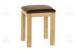 Comfortable Ash Wood Furniture , Flexible Square Upholstered Stool