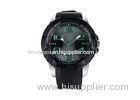 customized Green Dial Color Quartz Glass Face Watch , Mens Digital Wrist Watches