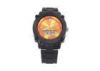Customized Colorful Big Face Analog Digital Wrist Watch With PU Plastic Band