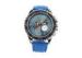 Fashion Blue Strap And Dial Big Face Wrist Watches With Japan Movement And Battery