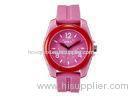 Nice Red Waterproof Electronic Plastic Quartz Watch For Girls Customized