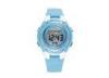 Aqua Blue LCD Digital Sport Wrist Watches China Movement / Japan Battery