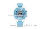 Aqua Blue LCD Digital Sport Wrist Watches China Movement / Japan Battery
