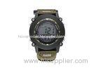 Army Green Men Multifunction Digital Watches With Daily Alarm / Japan Battery