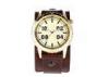 Water Resistance Alloy Leather Quartz Watch Glass Face , Quartz Ladies Wrist Watches