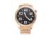 Golden Digital Quartz Alloy Metal Strap Watches With Daily Alarm / Hourly Chime