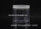 400ml round clear Pet Jars with aluminum cap