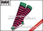 Girls Knee High Stripes Cotton Women Fashion Socks Anti-Bacterial and Quick Dry