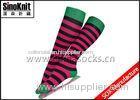 Girls Knee High Stripes Cotton Women Fashion Socks Anti-Bacterial and Quick Dry