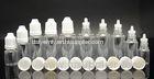 15ml E cig packaging PET E Liquid Bottles with dropper tip / Child proof cap