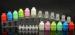 Customized childfroof cap e juice bottles in Black , White , Red , Blue , Yellow