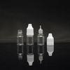 Plastic 20ml empty e juice bottles with child proof cap , Clear / White