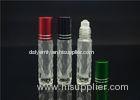 10ml Small Cosmetic Containers Glass Roll On Bottles for deodorant / perfume