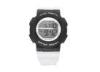 Fashion 3 ATM Water Resistant Sport LCD Digital Watches , Black Face And White Strap