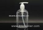 Custom Body Lotion Containers clear plastic pump bottles with Silk printing