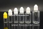 OEM 10ml 15ml 30ml PET PE Plastic E Liquid Bottles with normal tips