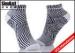 Black And White Zebra Fashion Cotton Ankle Socks , Womens Colored Boat Socks