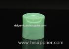 Green matte press / disc cosmetic caps for PE / PET bottles with printing