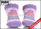 Luvable Infant Purple Newborn Baby Socks Cute Cartoon Pattern Kids Socks