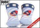 Anti-slip Tube Blue Boy Trendy Design Newborn Baby Socks Cotton Comfortable and Healthy