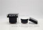 Black silk screen Acrylic Cosmetic Containers for Cream , Gel , Foundation