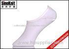 White Plain Cotton Low Cut No Show Socks / Thin Breathable Cotton Girls Dance Socks