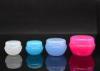 Colorful Airless Cosmetic Bottles PP plastic cream jars with Screw cap