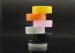 25g nail wipe containers Small Plastic Cream Jars in Yellow / Orange / Pink / Black
