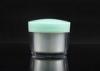 50g high - end AS cosmetic jar with green lid