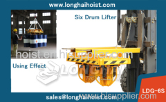 Forklift Drum Clamp,China LONGSHENG Brand,Six Drum