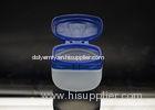 Clear and Blue PP Plastic Cream Jars 50ml Vaseline container with flip cap