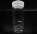OEM 800ml cylinder Clear Pet Jars small plastic bottles for Personal care