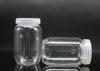 Food grade Small Plastic Clear Cosmetic Jars With Screw On Lids , 240ml