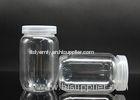 Food grade Small Plastic Clear Cosmetic Jars With Screw On Lids , 240ml
