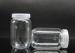 Food grade Small Plastic Clear Cosmetic Jars With Screw On Lids , 240ml