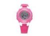 Chronograph Radium Digital Movt Ladies Wrist Watch With EL Backlight For Gift