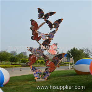 simulation stainless steel animal sculpture-butterfly