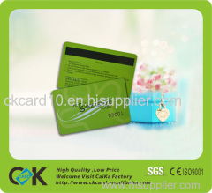 White Matte Printed PVC Hico Loco Magnetic Stripe Card of guangdong