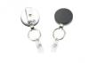 Retractable ID Badge Reels Metal Black powder and chrome steel yo-yo Metal badge holder Heavy duty b