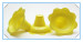 colorful plastic shaved ice cups flower shape designed